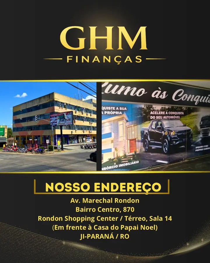Localização e estrutura da GHM Finanças em Ji-Paraná